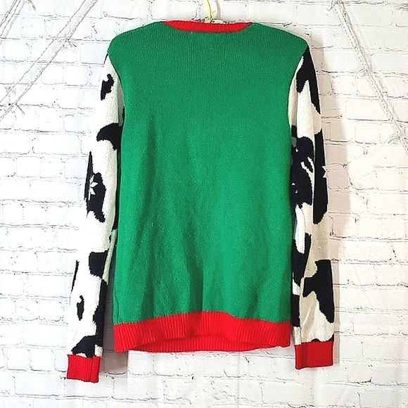 Jolly Sweaters Farmer Farmhouse Cow Heifer Ugly Christmas Sweater Unisex Size S - Picture 14 of 17